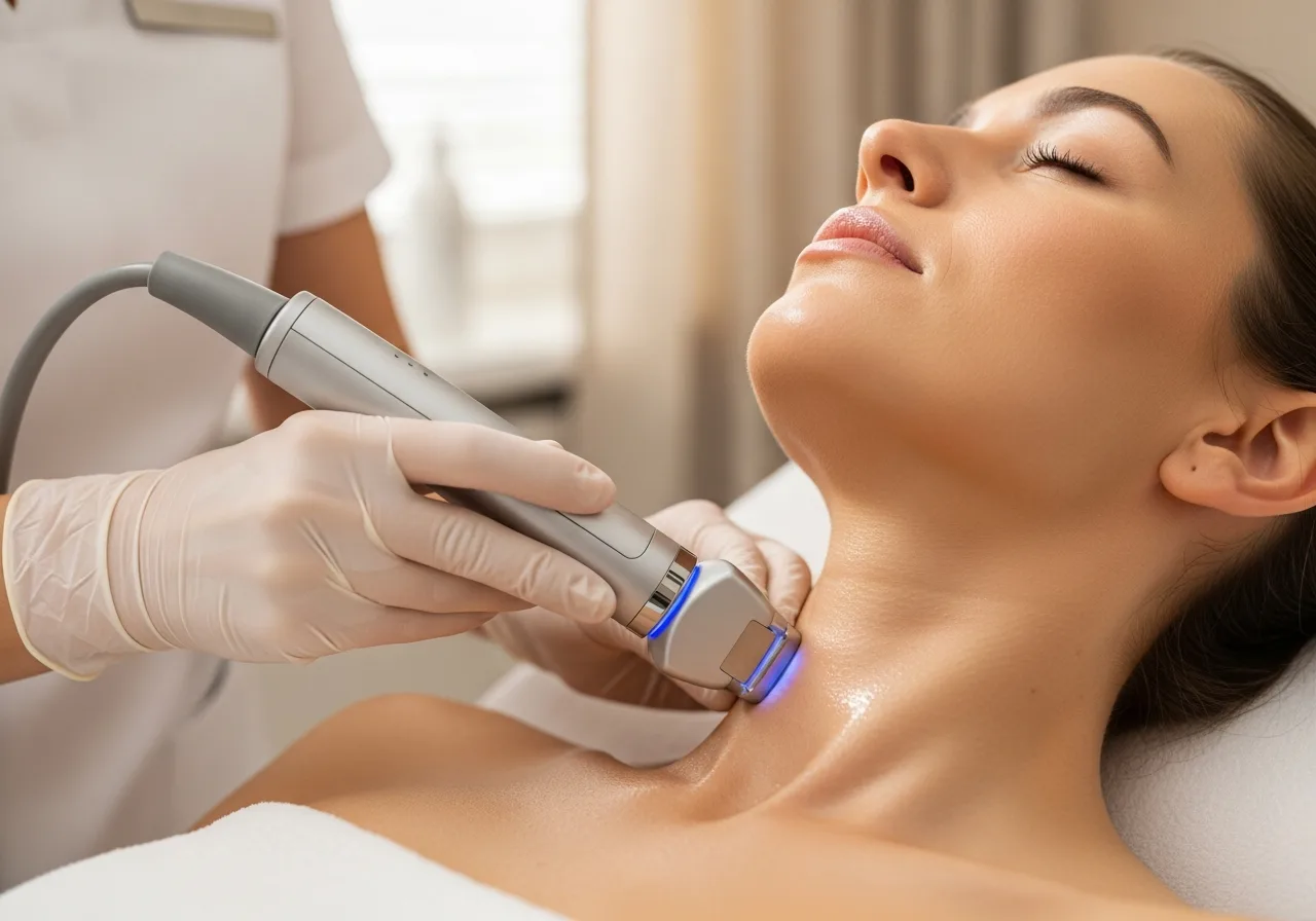 Ultra Sonic ansigt, hals & dekolleté behandling - Premium